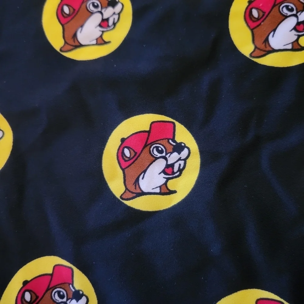 Buc-ee's Black Spagetti Strap One-piece Novelty Bathing Suit Girl's Size 3T - Picture 5 of 5